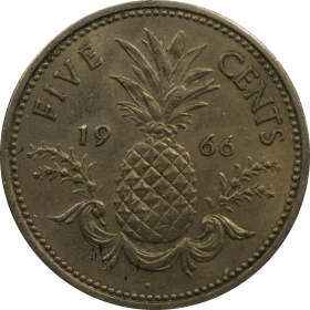 5 centow 1966 bahamy a